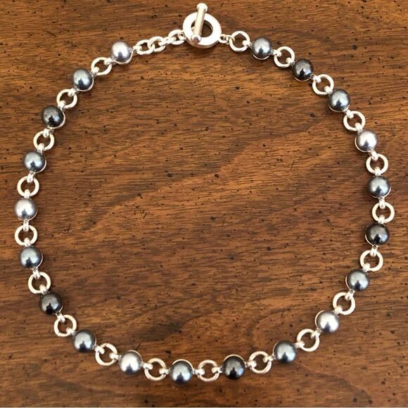 CaroleeTri-Color Simulated Pearl Choker15.5” Length
